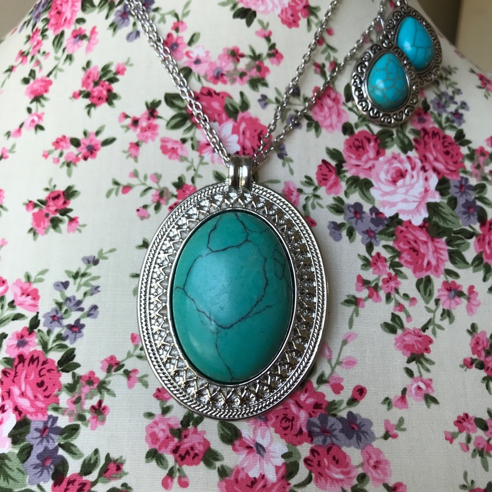 Turquoise Necklace set New